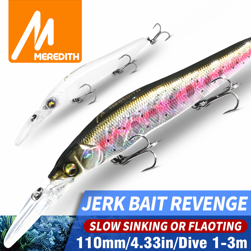 Fishing Lure Swimbait - เหยื่อตกปลา MEREDITH Minnow Wobbler ขนาด 110