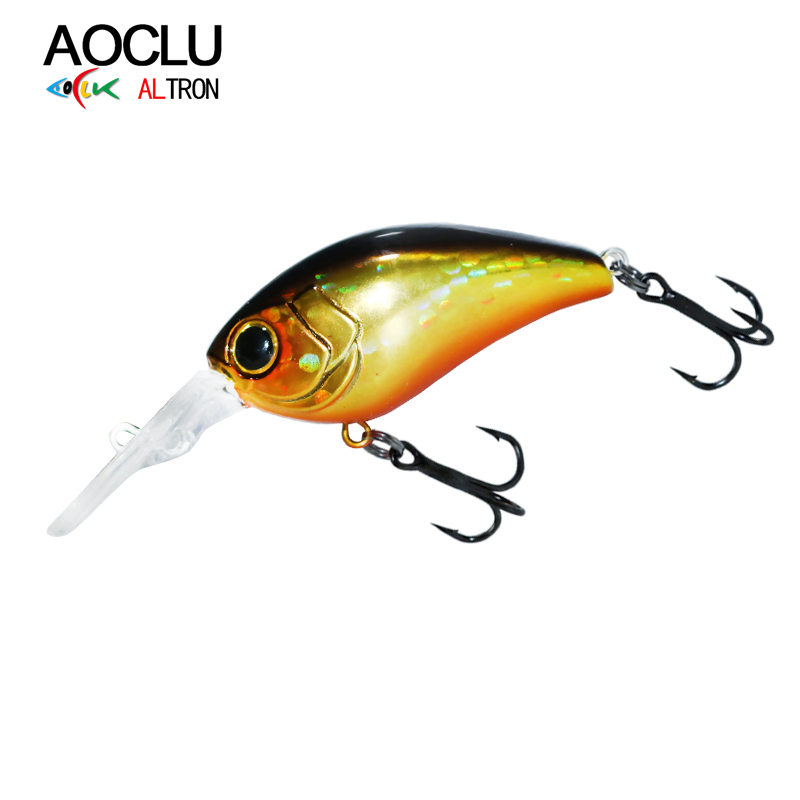 Aoclu เหยื่อล่อแบบแข็ง50มม. 10 - Fishing Lure Crankbait บทวิจารณ์และราคา