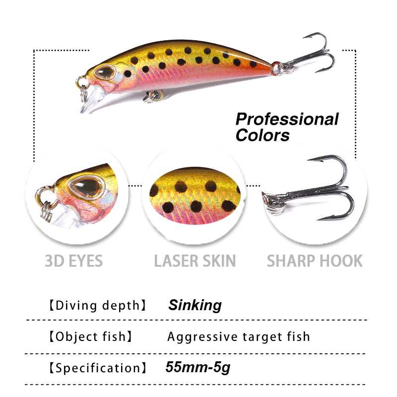 WESTBASS 1PX Micro Minnow Lure - Fishing Lure Spoon บทวิจารณ์และราคา