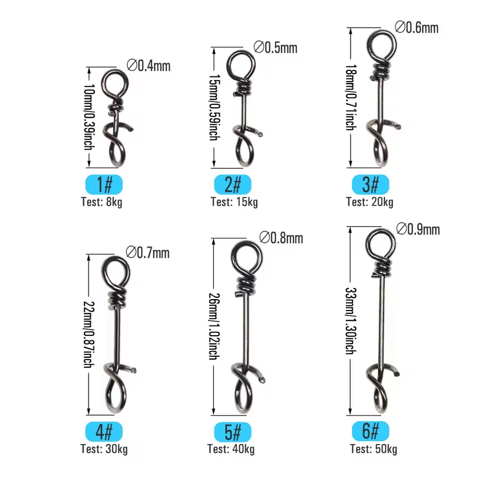 คลิปสปริงสแตนเลสสำหรับตกปลา ขน - Fishing Lure Accessories บทวิจารณ์และราคา
