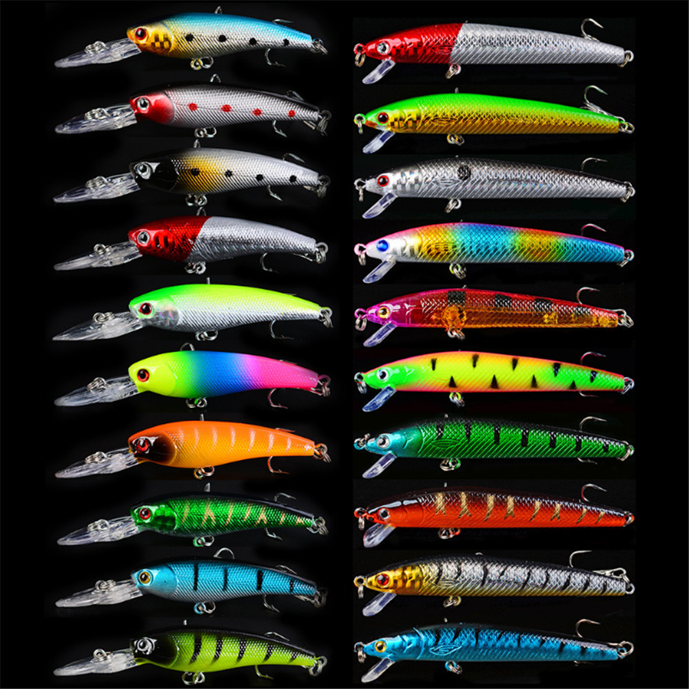 20ชิ้น/ล็อตMinnowตกปลาเหยื่อเบ - Fishing Lure Crankbait บทวิจารณ์และราคา