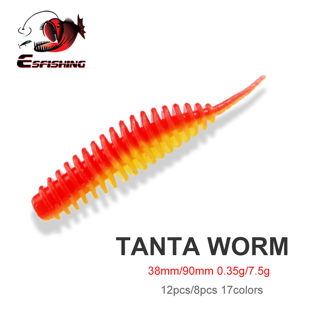 ESFISHING เหยื่อตกปลาแบบหนอน ท - Fishing Lure Soft Plastic บทวิจารณ์และราคา