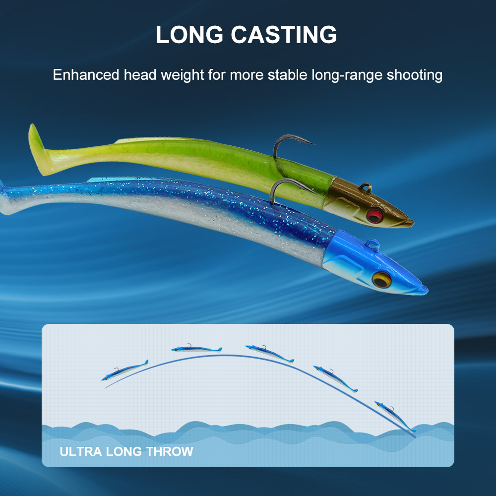 ESFISHING เหยื่อตกปลาแบบนิ่ม L - Fishing Lure Soft Plastic บทวิจารณ์และราคา