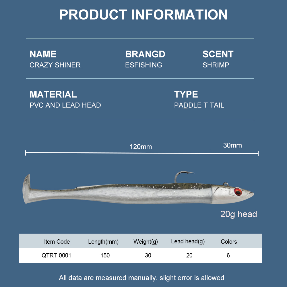 ESFISHING เหยื่อตกปลาแบบนิ่ม L - Fishing Lure Soft Plastic บทวิจารณ์และราคา